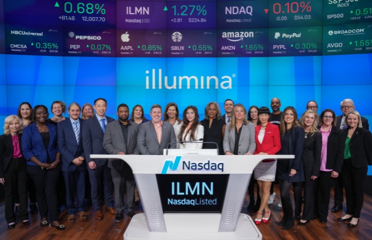 Illumina rings the bell at Nasdaq 